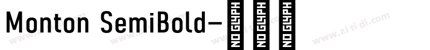 Monton SemiBold字体转换